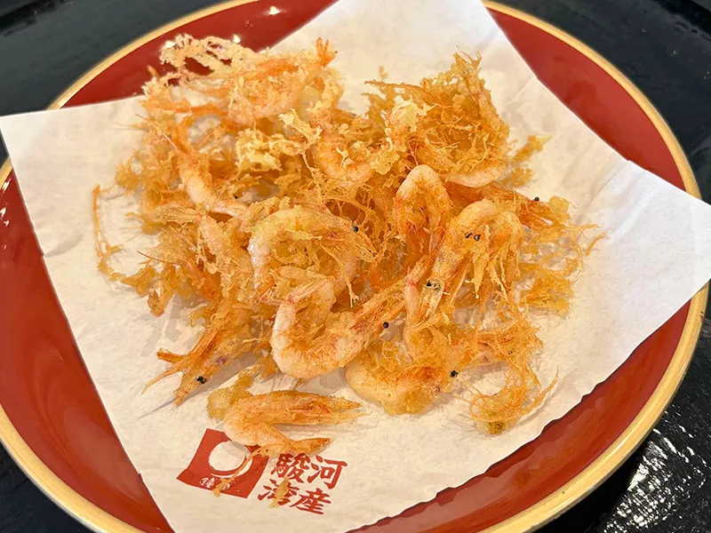 【ウェルカムフード】桜えびのばら揚げ椀 と 沼津茶