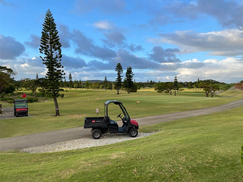 米軍基地内「知花ゴルフコース」ハーフラウンド